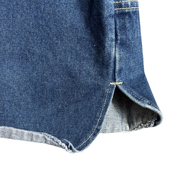 Boxx Jeans Jacket Large Blue Denim Utility Chore Loose Fit Hip Hop 90's Y2K Vtg - Picture 10 of 15